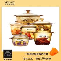 ราคา อเมริกันเข้าโค้งหม้อแก้วคริสตัลสีหม้อโปร่งใสทนอุณหภูมิสูงเปิดไฟแก้วหม้อซุปเดิมแท้ (42030074860)