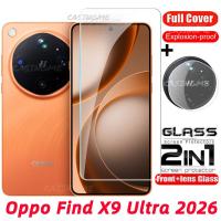 ราคา Oppo Find X9 Ultra X9s 2026 กระจกนิรภัยคลุมทั้งหมด Flim สําหรับ Oppo FindX9Ultra FindX9 ค้นหา X9s X9 Pro Ultra 5G 4G ฟิล์มด้านหน้าด้านหลังเลนส์กระจกกลับกล้องเลนส์ป้องกันหน้าจอ (44480045196)