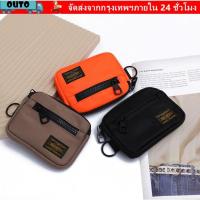 ราคา กระเป๋าสตางค์สั้นผ้าใบสีทึบ แบบซิปสำหรับใส่บัตรและเหรียญ สไตล์แฟชั่นสำหรับผู้ชาย (57206559387)