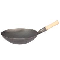 ราคา กระทะเหล็กด้ามไม้ กระทะผัดจีน กระทะจีน Wok (3295825711)