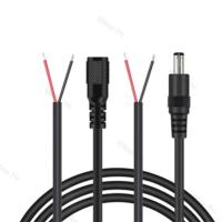 ราคา 20AWG DC Power Pigtail สายชายหญิงเชื่อมต่อ DIY ปลั๊กสายไฟอะแดปเตอร์แจ็ค 5.5x2.1 มม.TH9B (28289388167)