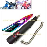 ราคา SPEED ท่อผ่า ดำ + กันร้อนท่อ รุ้งลาย สำหรับ เวฟ100รุ่นเก่า, เวฟ110s รุ่นเก่า, ดรีม100, ดรีมคุรุสภา (รุ่นปลาย125) (11825533800)