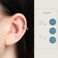 ราคา 8mm WHITE BUTTERFLY GEM HOOP ต่างหูหิน HOOP Elegant (ราคา 1 ชิ้น) (43908832041)