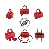 ราคา กระเป๋าสะพายผู้หญิงหนังจระเข้แท้ ทรงหมอน หรือทรง Speedy ไซส์เล็ก หนังจระเข้เรียบท้อง เสริมความโดดเด่นด้วยอะไหล่ทอง (1718148770)