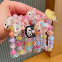 ราคา Sanrio Melody Cinnamoroll Pompompurin Kuromi ตกแต่ง Boba Bead สร้อยข้อมือเด็ก (52351241698)