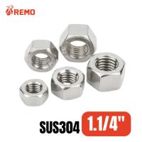 ราคา หัวน๊อตสแตนเลส หัวน็อตสแตนเลส หัวน๊อต หัวน็อต Stainless Steel 304 SUS304 สแตนเลส 1.1/4"-7NC (1 ตัว) (29862216057)