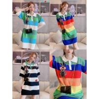 ราคา น่ารัก เดรสไหมพรมกระต่าย มีแว่น สีฟ้า ดํา ฟรุ้งฟริ้ง 425 (40155943863)