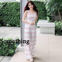 ราคา จัมพ์สูทปักหัวใจงานป้ายsomethingไซส์L (18476181095)