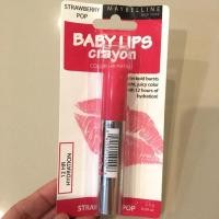 ราคา ลิปมัน Maybelline Baby lips crayon สี strawberry pop ซื้อจากอเมริกาคะ (1677387153)