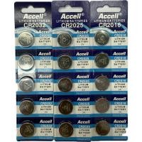ราคา ถ่านAccell Lithium 3V CR2032/CR2025/CR2016 ของแท้ แผงบรรจุ5ก้อน(เลือกขนาด) (25389708320)