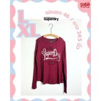 ราคา ✨Superdry ของแท้ เสื้อไหมพรมยืด แขนยาว ผ้านิ่ม ใส่สบายมาก / Size L-XL / มือสอง สภาพดี พร้อมส่ง ✨ (53756894555)