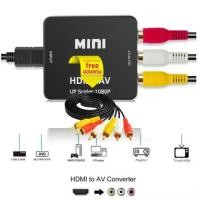 ราคา HDMI to AV กล่องแปลงสัญญาณภาพและเสียงจาก HDMI เป็น AV (RCA ขาว แดง เหลือง) แถมสาย AV 1 เส้น สีดำ (27961321488)