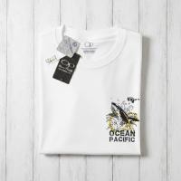 ราคา OP Ocean Pacific Original Distro เสื้อยืดผู้ชาย, ผ้าฝ้ายหวีพรีเมี่ยม, ทรงปกติ (57907822420)