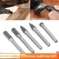 ราคา Bestchoices Bestchoices 5 ชิ้นแฟ้มบิตเหล็กทังสเตน 1/4Shank Double รูปแบบ Burr หัวเจาะชุดสำหรับแกะสลักไม้ (56552385105)
