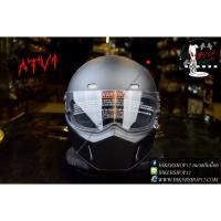 ราคา หมวกกันน็อคคลาสสิกวินเทจCrgรุ่นATV1สี ดำด้าน แนวรถ harley triumph vespa stallion (2235385351)