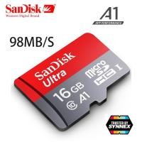 ราคา [ประกัน 10 ปี] Sandisk A1 เมมโมรี่การ์ด 16GB 98MB/S Ultra Class 10 MicroSDHC Micro SD Memory Card (1424009737)