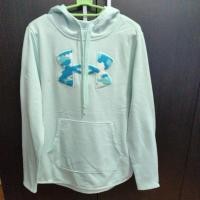 ราคา เสื้อฮู้ด under armour แท้ สีเขียวฟ้าพาสเทล ผ้าไม่หนา (28219864318)