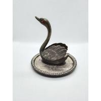 ราคา Swan Ring Holder VTG Silver-Plated Zinc Alloy Silver ที่ใส่แหวนรูปหงส์ (22661142615)