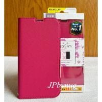 ราคา Case Iphone 13 ตัวที่แกะโชว์ถ่ายรูป - เคสฝาพับ ELECOM Ultra Slim Flower สีชมพู สำหรับ Iphone 13 (28900362104)