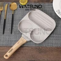 ราคา Watsuno.กระทะทอดไข่ กระทะทอดไข่ 3 หลุม/4 หลุม กระทะเคลือบหินอ่อน สำหรับทอดไข่ ทอดแฮม กระทะทอดไข่ (44809585459)