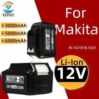 ราคา 12V แบตเตอรี่ลิเธียมไอออน 6Ah สำหรับสว่านไฟฟ้า Makita แบตเตอรี่ทดแทน BL1015 BL104 DF331D แบตเตอรี่เค (46501266618)