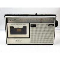 ราคา BH110 วิทยุวินเทจญี่ปุ่นมือสอง NATIONAL AM-FM 76-108MHZ TAPE ใช้ไฟ 110VAC หรือ 6VDC ขนาก 27x6.5x16.5CM รอยตามรูป (27543559398)