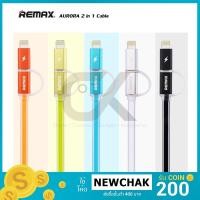 ราคา สายชาร์จ 2 in 1 REMAX AURORA Micro USB/iPhone 5 ขึ้นไป (77043231)