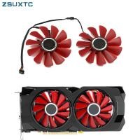 ราคา HL 85 มม.4pin FDC10U12S9-C RX480 GPU พัดลมสําหรับ XFX RX570 RS RX580 ฿กราฟิกการ์ด Cooling As เปลี่ยนพัดลม (42579635579)