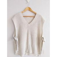 ราคา เสื้อกั๊กไหมพรม Gu สีครีม ผู้หญิง (27324370151)