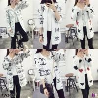ราคา เสื้อคลุมกันหนาวแขนยาว คละลายขนมุ้งมิ้ง (3902892269)
