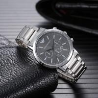 ราคา Emporio ArMani-Simple Big Dial Quartz Watch สําหรับผู้ชายธุรกิจสแตนเลส (27172926387)
