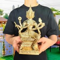 ราคา ท่านท้าวมหาพรหม งานทองเหลืองขัดผิว (กว้าง4นิ้ว สูง9นิ้ว)เหมาะบูชาในการตั้งศาลพระพรหมหรือตั้งบูชาที่บ้านก็เป็นมงคล D (21110959873)