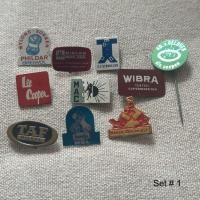 ราคา 1. Collection 1960’s Vtg Advertising Pin Badges ชุดเข็มติดเนคไท สำหรับงาน DIY ประดับตกแต่ง หมวก กระเป๋า เสื้อ Jacke (24019764211)