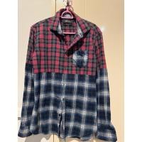 ราคา ส่งต่อ CPS Chaps เสื้อเชิ้ตแขนยาว สีน้ำเงิน-แดง (24593161469)