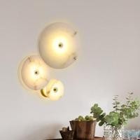 ราคา โคมไฟติดผนังโป๊ะหินอ่อน โคมไฟติดผนังอิเกีย LED ไฟผนังหัวเตียง สไตล์นอร์ดิก สําหรับตกแต่งห้องนอน/ห้องนั่งเล่น/ร้านอาหาร (27916410272)