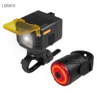 ราคา Lorath Lorath ชุดไฟจักรยานแบบชาร์จไฟได้ชุดไฟหน้า-ไฟท้ายจักรยานไฟหน้าและไฟท้ายด้านหลังสำหรับขี่กลางคืนขี่จักรยานความปลอดภัย Super Bright 7 + 6 โหมดกันน้ำพร้อมรีโมทคอนโทรล (40830129168)