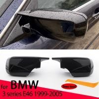 ราคา Carbon Fiber Pattern Black Side Mirror cover Caps Replacement for BMW E46 316i 318i 318d 320d 320i (43578775632)