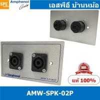 ราคา [ 1ชุด ] AMW-SPK-02P ชุดเพลทแอมฟีนอล Amphenol Audio Outlet Panel with Speakon 2 Port เพลทแอมฟินอล สเป็คคอน คอนเน็คเตอ... (47507818016)
