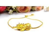 ราคา .goodhome .K261 สร้อยข้อมือ ปี่เซียะ ปี่เซียะเพชร ข้อมือทอง18k จากฮ่องกง เสริมโชคลาภเงินทอง (19828252939)