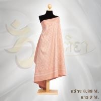 ราคา (วิมุตติยา) -ผ้าไหมมัดหมี่ ลายโคม ขนาด 0.99M. X 2M. (43179629439)