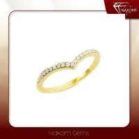 ราคา นคร เจมส์ แหวนเพชรแท้ ทองคำแท้14K(ทอง58.5%) แหวนดีไซน์รูปหัวใจฝังเพชรแท้ ขายได้จำนำได้ พร้อมใบรับปร (57808677491)