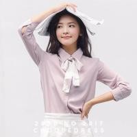 ราคา เสื้อเชิ้ต สไตล์เกาหลี คอผูกโบว์ (1092810875)