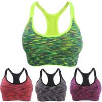 ราคา **พร้อมส่ง ชุดชั้นในออกกำลังกาย Sports Bras แบบลาย มี 5 สี เทา/ม่วง/น้ำเงิน/เขียว/ชมพู #A802 (1450130877)