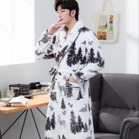 ราคา ชุดใส่อยู่บ้านผู้ชายเสื้อคลุมอาบน้ำแขนยาวไซส์ใหญ่ขนแกะปะการัง (23564138711)