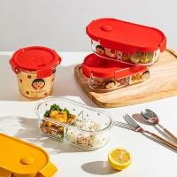 ราคา [การทำงานร่วมกันของแม่บ้านสมัยใหม่และจิบิมารุโกะจัง] กล่องอาหารกลางวันแก้วไมโครเวฟกล่องอาหารกลางวัน (26713684836)