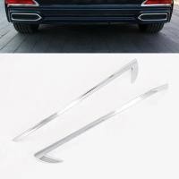 ราคา ไฟตัดหมอกด้านหลังรถ Eyelid Eyebrow Hoods ฝาครอบ Trim ABS Silvery ไฟท้ายตกแต่งแถบสําหรับ Audi A6 C8 2019 2020 Accessoriesauto ชิ้นส่วนตกแต่งรถ (47808199095)