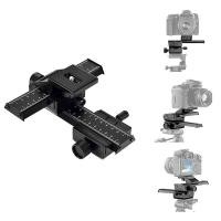 ราคา อลูมิเนียมพลาสติก 4 ทาง Macro Focusing Rail Slider พร้อมสกรู 1/4 สําหรับกล้อง Canon Nikon Olympus (57058885879)