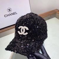 ราคา หมวกCHANELเลื่อม ทรงcapแต่งเข็มกัดCHANELมุก (12017438361)