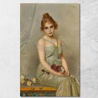 ราคา The Bouquet Vittorio Matteo Corcos, vmc33 ภาพพิมพ์บนผ้าใบแคนวาส (29275118415)