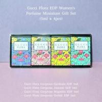ราคา (รวมความหอมในแบบฉบับ Floral ขนาดพกพา) Gucci Flora Eau de Parfum Women's Perfume Miniature Gift Set (5ml x 4pcs) (44853294369)